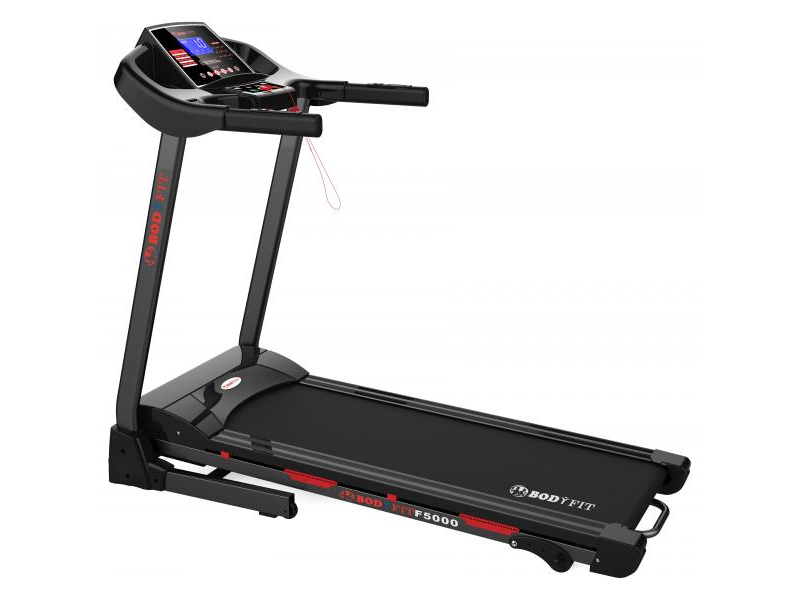 Banda de alergat electrica BodyFit F5000, motor 2.0 CP, greutate suportata 120 kg, viteza pana la 12 km/h