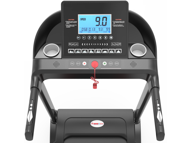 Banda de alergat electrica Bodyfit Z6500, motor de 3.0 CP, viteza maxim 16 km/h, greutate suportata 130 kg, Fitshow, Kinomap, Zwift