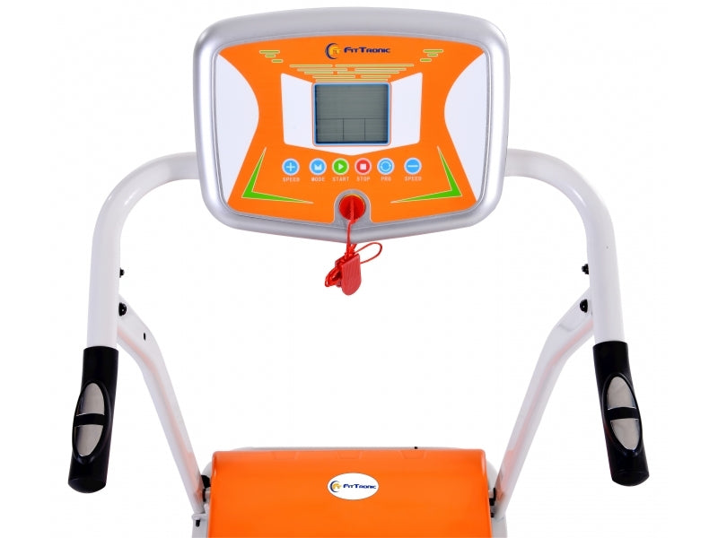 Banda de alergat electrica FitTronic T1000 silver-orange