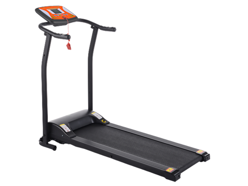 Banda de alergat electrica FitTronic T1001 Black-Orange, design modern si compact, motor de 1.75 CP