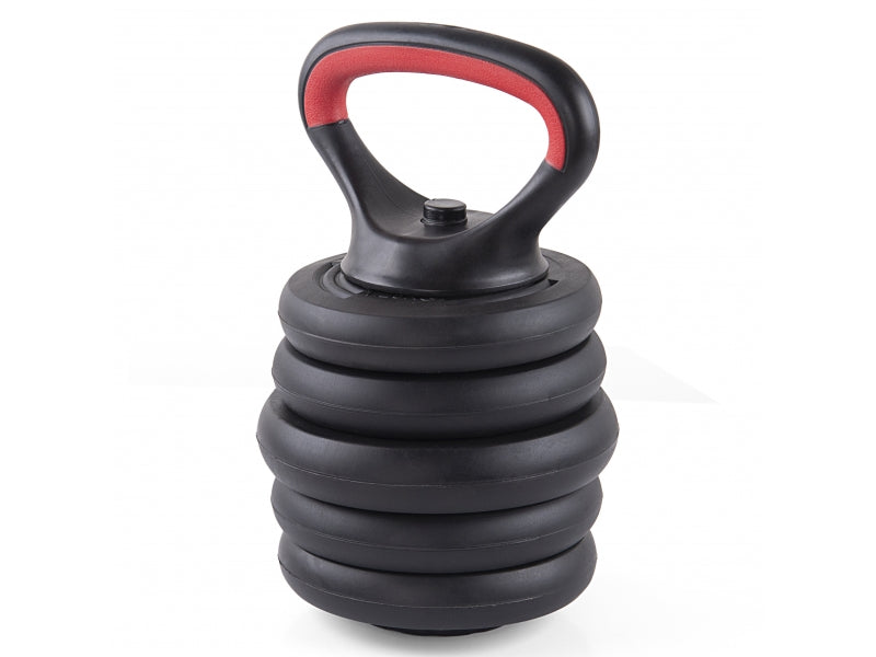 Gantera reglabila kettlebell FitTronic 6 in 1 de 30 kg KF30, cu o multitudine de combinatii posibile