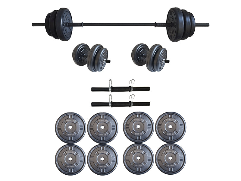 Set haltera si gantere FitTronic 25 kg GR25