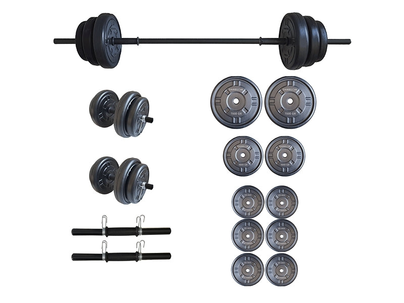 Set haltera si gantere FitTronic 45 kg GR45