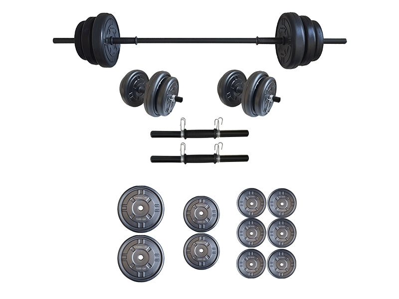 Set haltera si gantere FitTronic 45 kg GR45