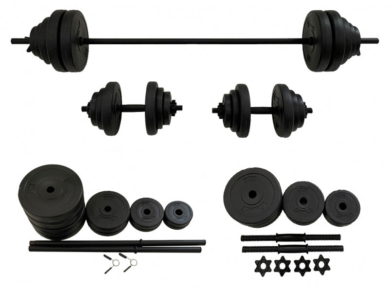 Set haltera si gantere FitTronic 50 kg GR50