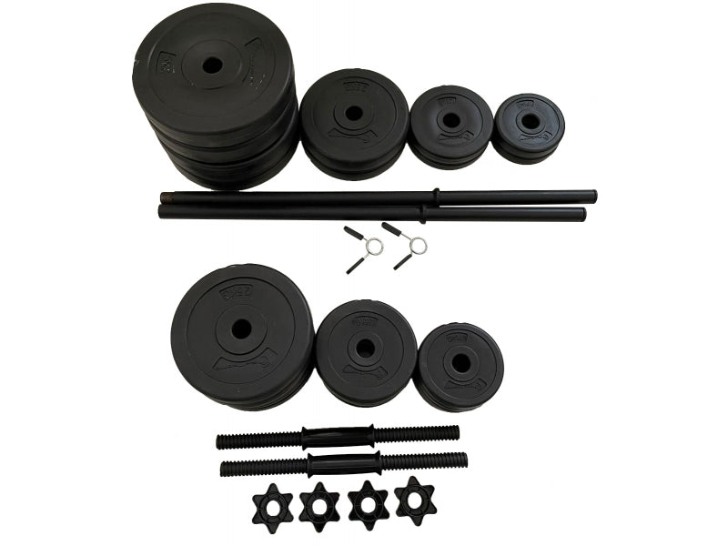 Set haltera si gantere FitTronic 50 kg GR50