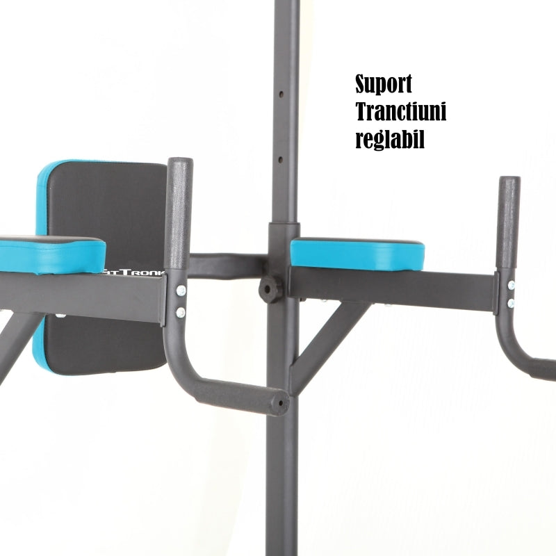 Aparat multifunctional de tractiuni FitTronic® Atletic T2000,  greutate maxima utilizator 120 kg, suport tractiuni reglabil