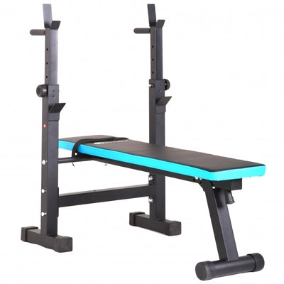 Banca reglabila multifunctionala FitTronic® Atletic B400, suport haltera reglabil inclus, banca inclinata sau dreapta, greutate suportata 100 kg