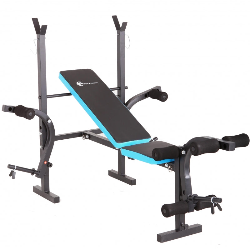 Banca reglabila multifunctionala FitTronic® Atletic B450, suport haltera inclus, greutate suportata 120 kg