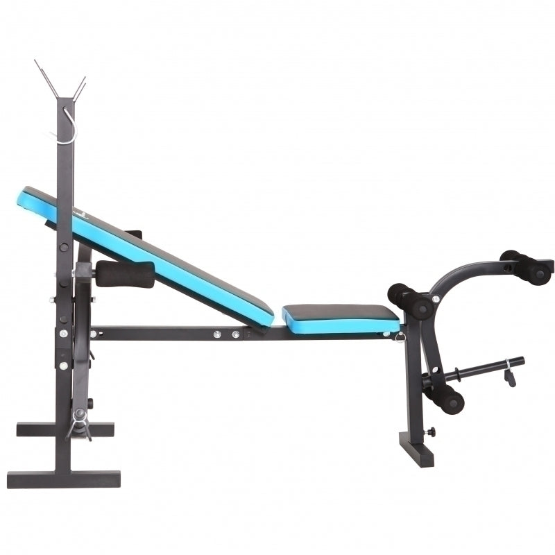 Banca reglabila multifunctionala FitTronic® Atletic B450, suport haltera inclus, greutate suportata 120 kg