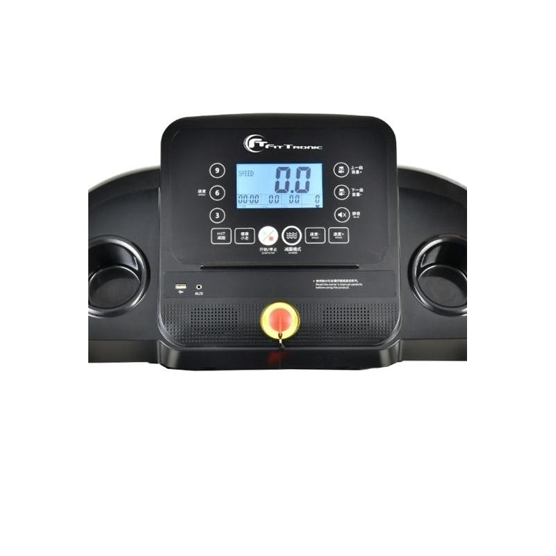 Banda de alergare electrica FitTronic® Delta 200, motor 2.5CP, viteza maxima 14 km, autolubrifiere, bluetooth, Kinomap, Zwift, Besyfit