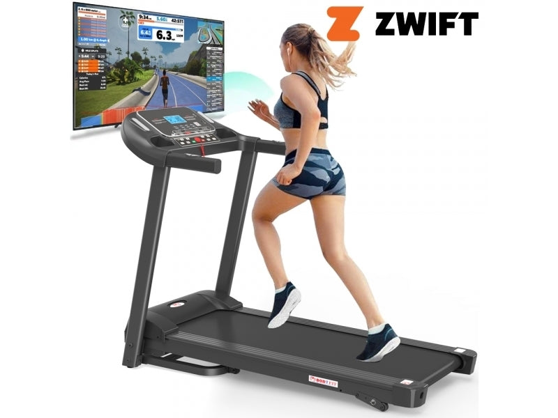 Banda de alergat electrica BodyFit Z5000, motor 2.5 CP, greutate suportata 120kg, viteza 14 km/h, intrare MP3 player