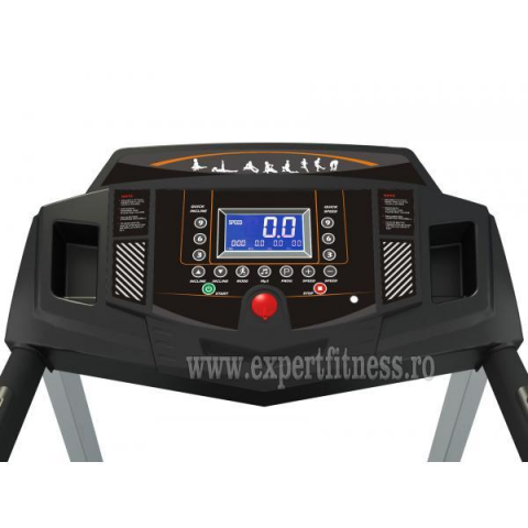 Banda de alergat electrica FitTronic G4000, motor de 4 CP, display cu mai multe functii, viteza 16 km/h