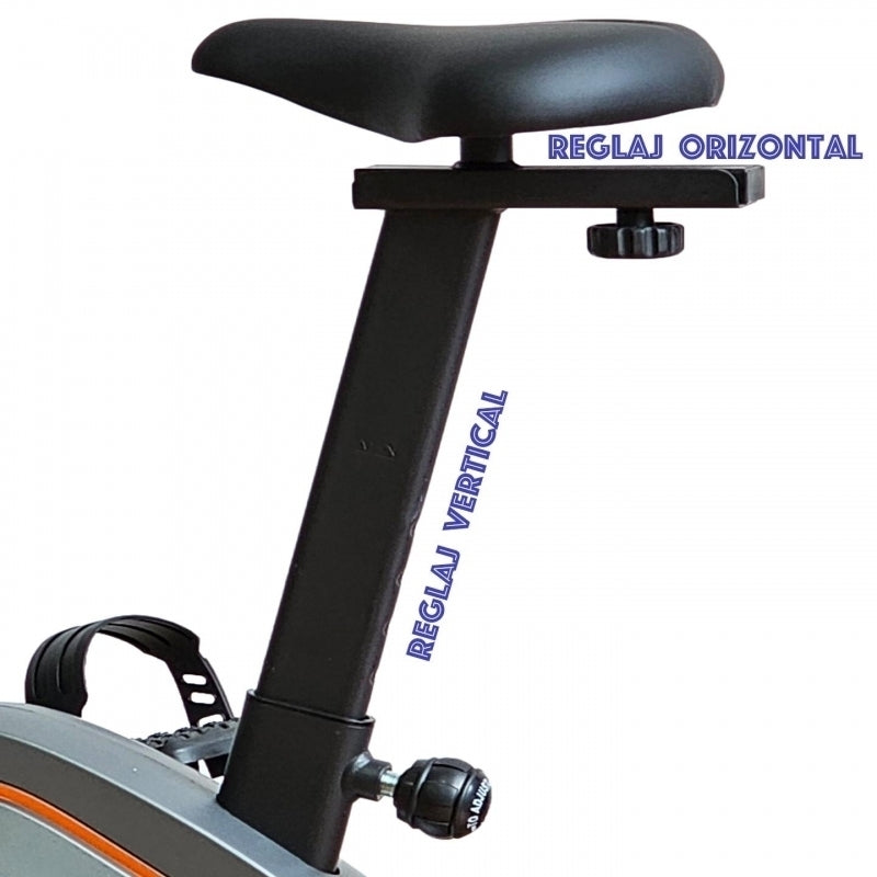 Bicicleta ergometrica FitTronic® Cross 513 BP, display mare, electromagnetica, 13 programe, 32 trepte de dificultate,reglaj sa vertical si orizontal, reglaj ghidon, App Kinomap, Zwift