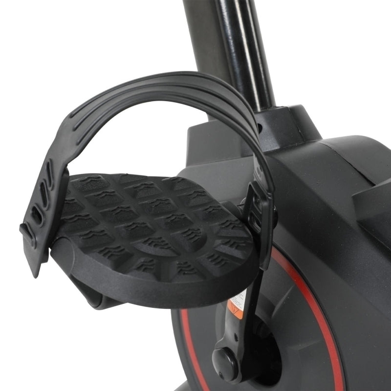 Bicicleta indoor cycling FitTronic® SB100, design robust, greutate volanta 8 kg, afisaj LCD, greutate suportata 100 kg