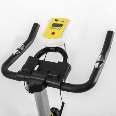 Bicicleta indoor cycling FitTronic SB5000-SB03, Fitshow app, afisaj inclus, volanta 10 kg