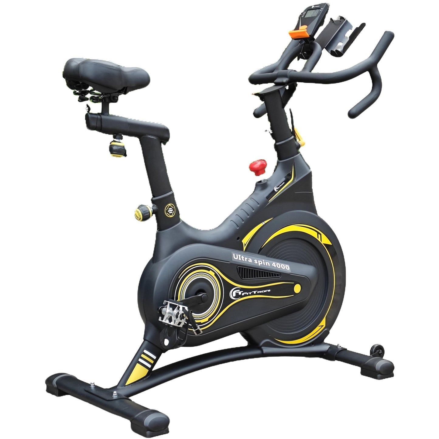 Bicicleta indoor cycling FitTronic Ultra Spin 4000, Kinomap, Fitshow app, Zwift