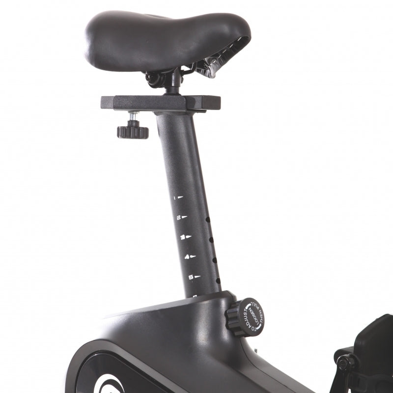 Bicicleta magnetica FitTronic® Atletic 1000B , design robust, greutate suportata 120 kg, volanta 12 kg, afisaj electronic, bluetooth  apps kinomap/fitshow, functii multiple, ghidon reglabil, sezut confortabil si  reglabil