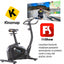 Bicicleta magnetica FitTronic® Atletic 1000B , design robust, greutate suportata 120 kg, volanta 12 kg, afisaj electronic, bluetooth  apps kinomap/fitshow, functii multiple, ghidon reglabil, sezut confortabil si  reglabil