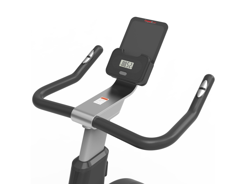 Bicicleta spinnning BodyFit SB7000, volanta 18kg, display si aplicatii Fitshow, Kinomap, Zwift