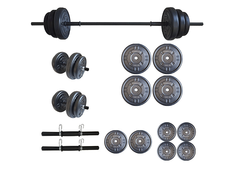 Set haltera si gantere FitTronic 55 kg GR55