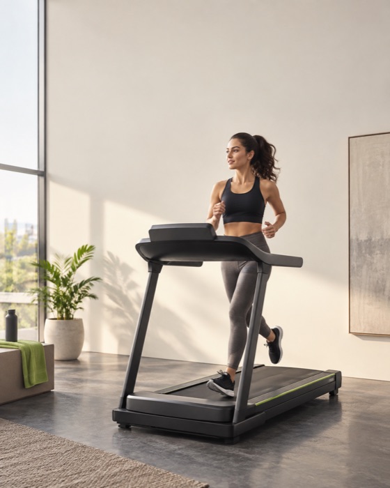 Antrenament cardio pe banda de alergat acasa