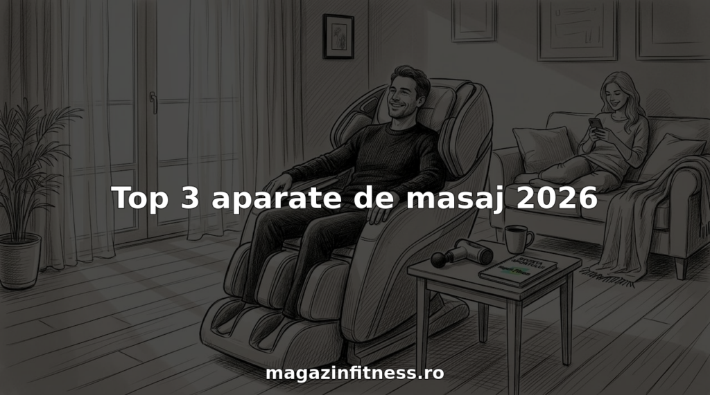 Un barbat se relaxeaza intr-un fotoliu de masaj, in sufrageria luminoasa a casei sale.