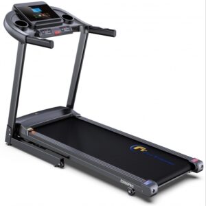 Banda de Alergat Electrica FitTronic EVO 5000 PRO, Motor Puternic 3.0 CP, Inclinare Automata 15%, Utilizator pana la 120 kg, Display LCD 3.5 inch, Pliere Hidraulica cu Amortizor