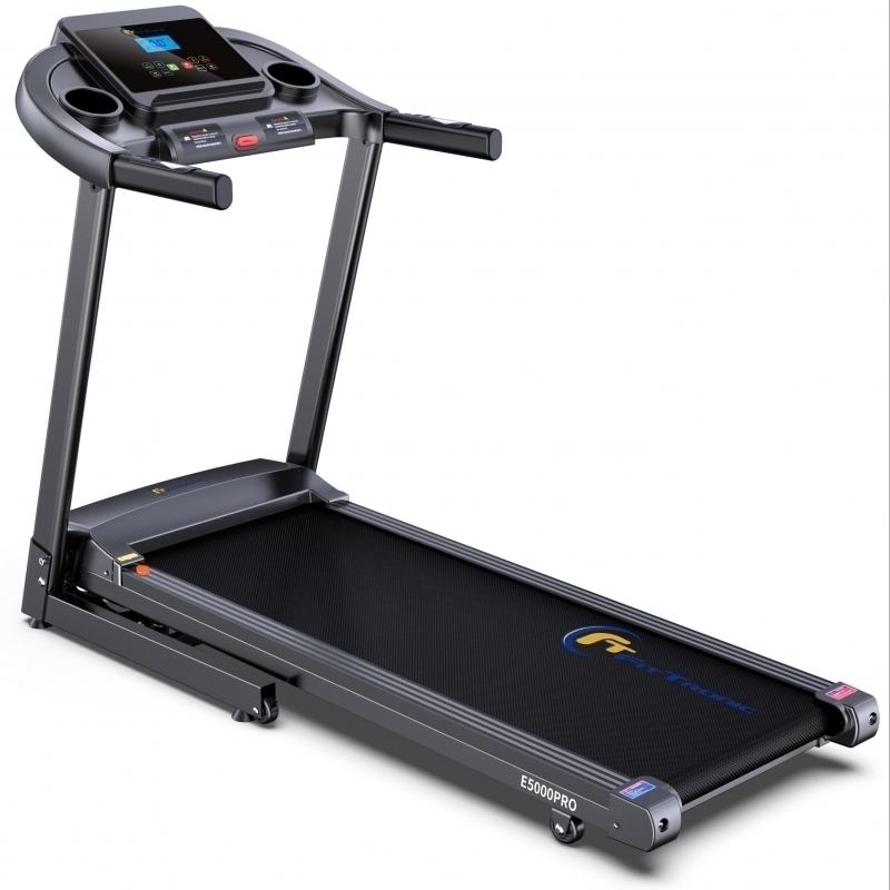 Banda de Alergat Electrica FitTronic EVO 5000 PRO, Motor Puternic 3.0 CP, Inclinare Automata 15%, Utilizator pana la 120 kg, Display LCD 3.5 inch, Pliere Hidraulica cu Amortizor