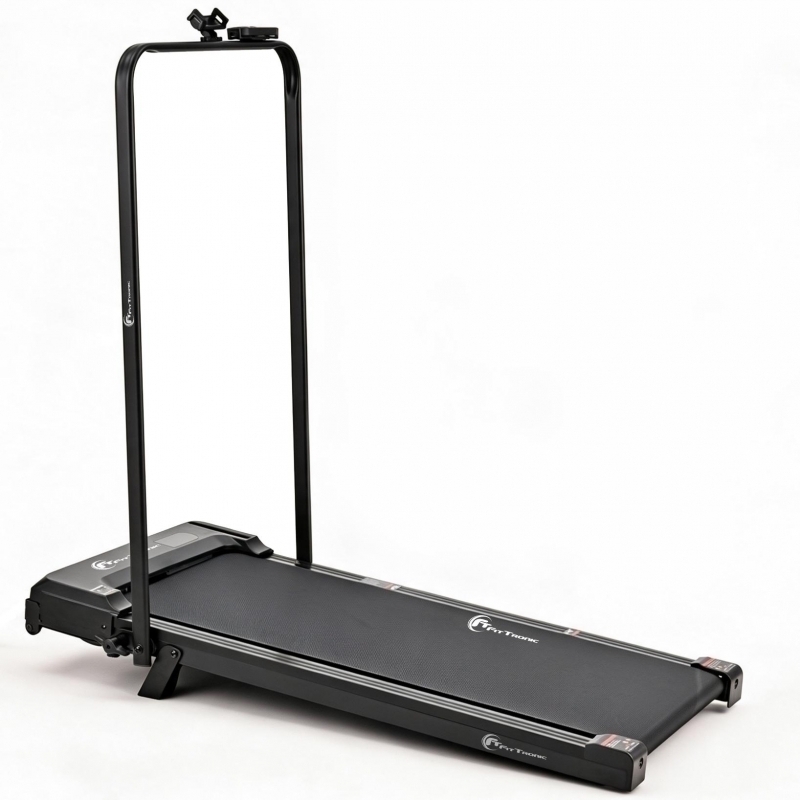 Banda de alergare electrica FitTronic® Delta Walk 100H, motor 2 CP, greutate maxima 100 kg, viteza maxima 6 km/h, inclinatie manuala, maner de sprijin, dimensiune redusa, telecomanda, design compact